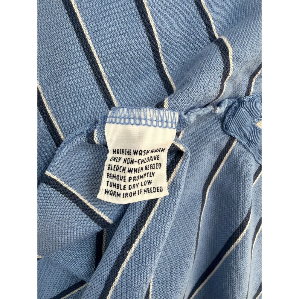 Polo by Ralph Lauren Men's Shirt XL Blue Striped Preppy Pink Pony Golf Casual‎ - Picture 8 of 9